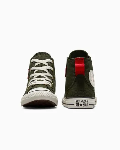 CONVERSE KIDS ALL STAR HI MFG GREEN SHOES