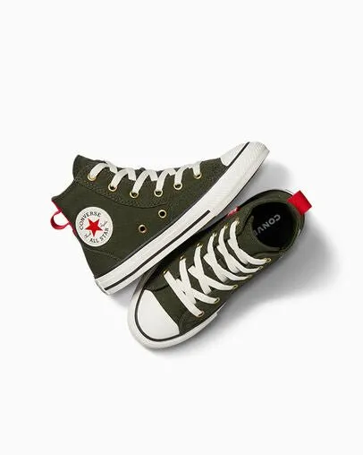 CONVERSE KIDS ALL STAR HI MFG GREEN SHOES