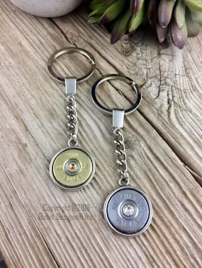 Custom Shotgun Keychain, 20 Gauge Keychain, Engraved Dark TNR