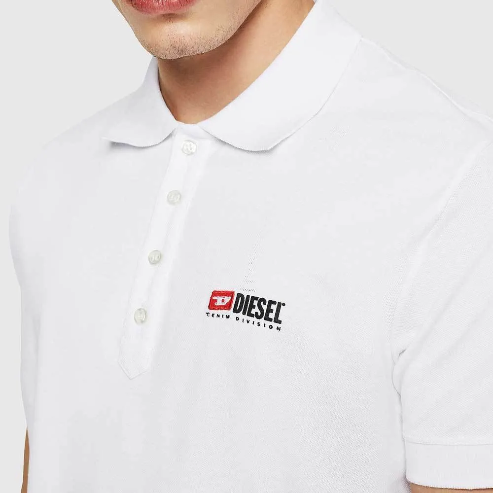 Diesel T-Weet-Div Logo Polo Shirt - White