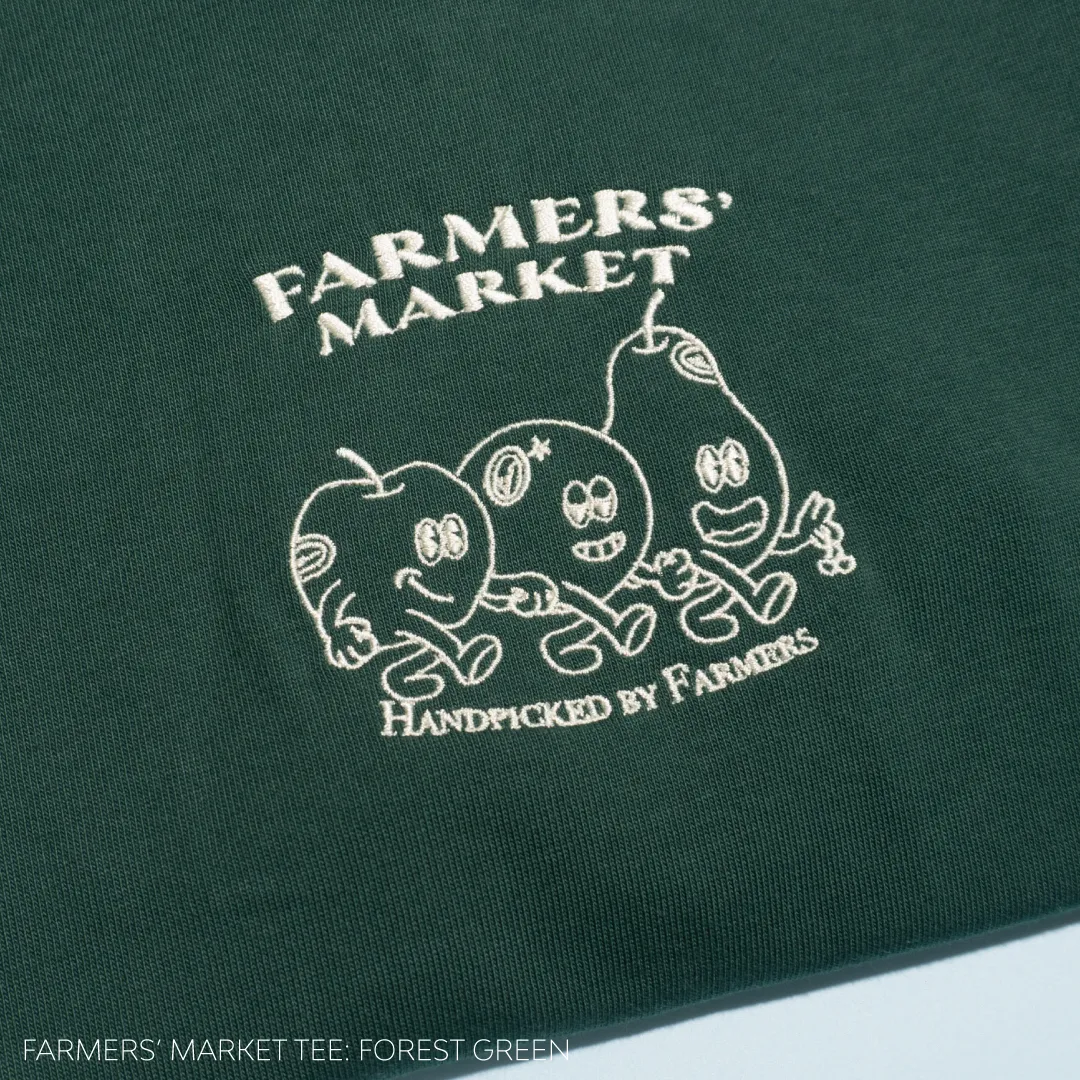 Farmers' Market Tee (B&W)