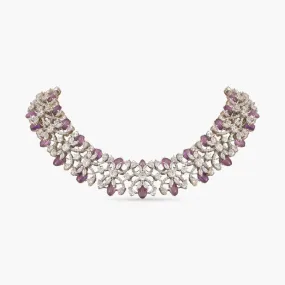 Floral Symphony CZ Necklace