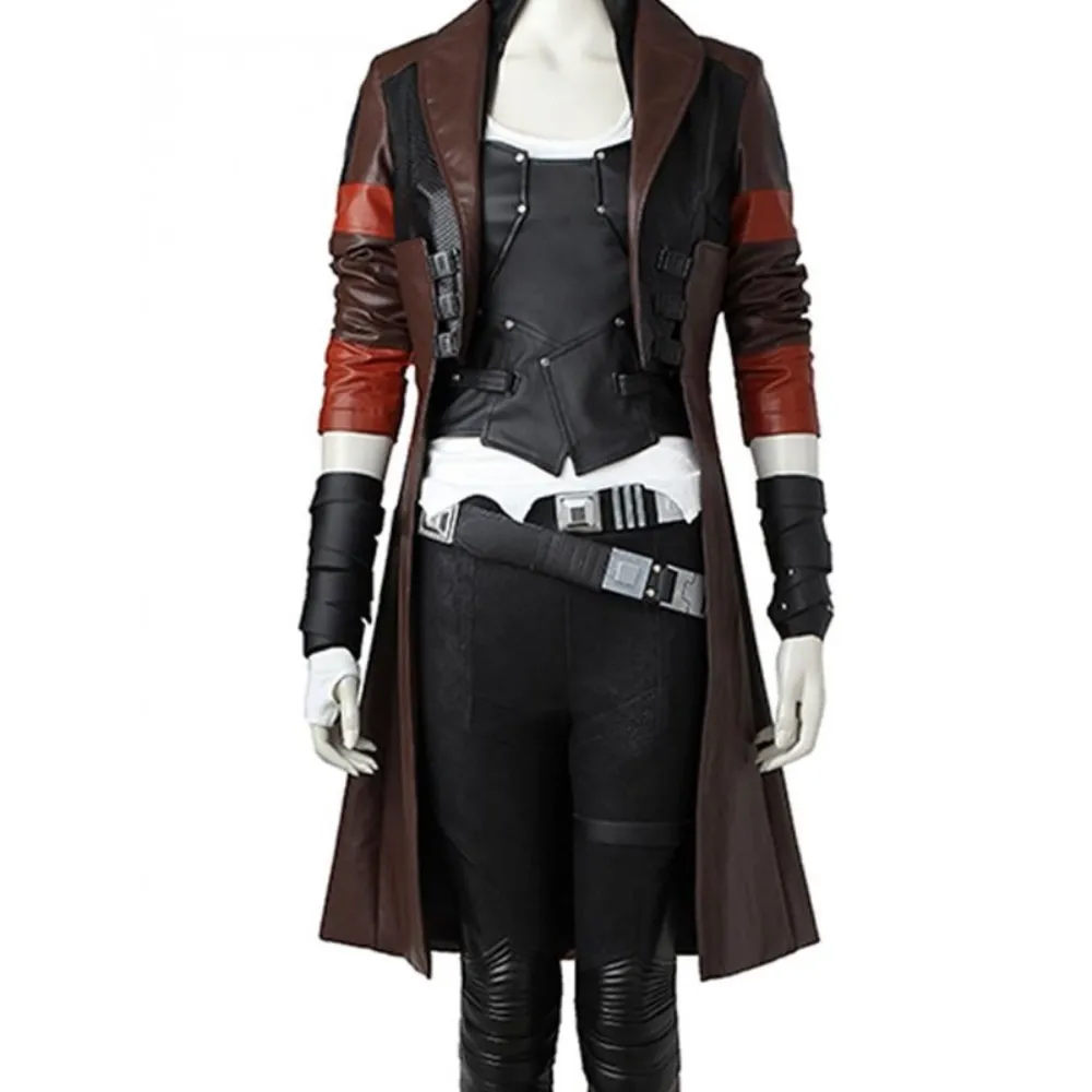 Gamora Guardians of the Galaxy 2 Leather Coat