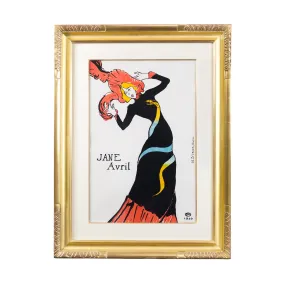 Henri de Toulouse-Lautrec "Jane Avril" Lithograph