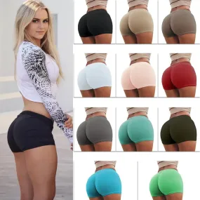 High Waist Stretch Seamless Shorts