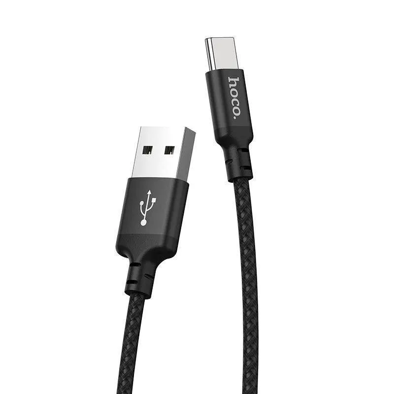 hoco. Cable USB to Type-C “X14 Times speed” charging data sync canned package