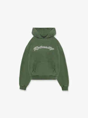 HOODIE ‘RETERNITY’ - WASHED GREEN