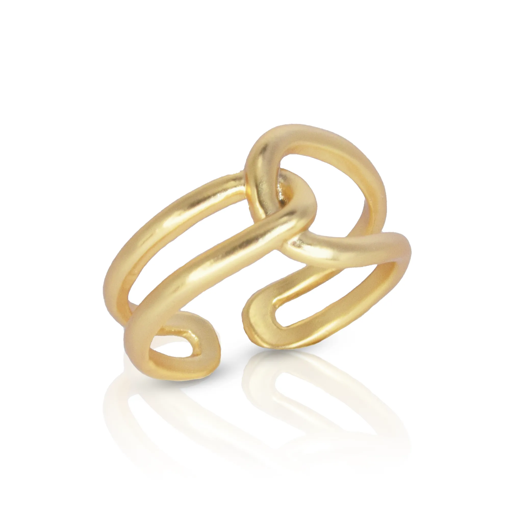 Intertwined link ring