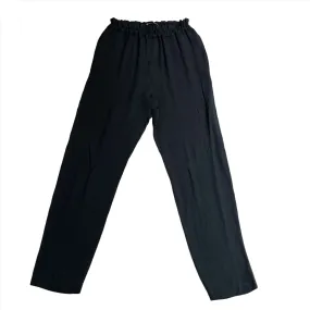 Isabel Marant Smokey Petrol Silk Pull-On Pants XXS