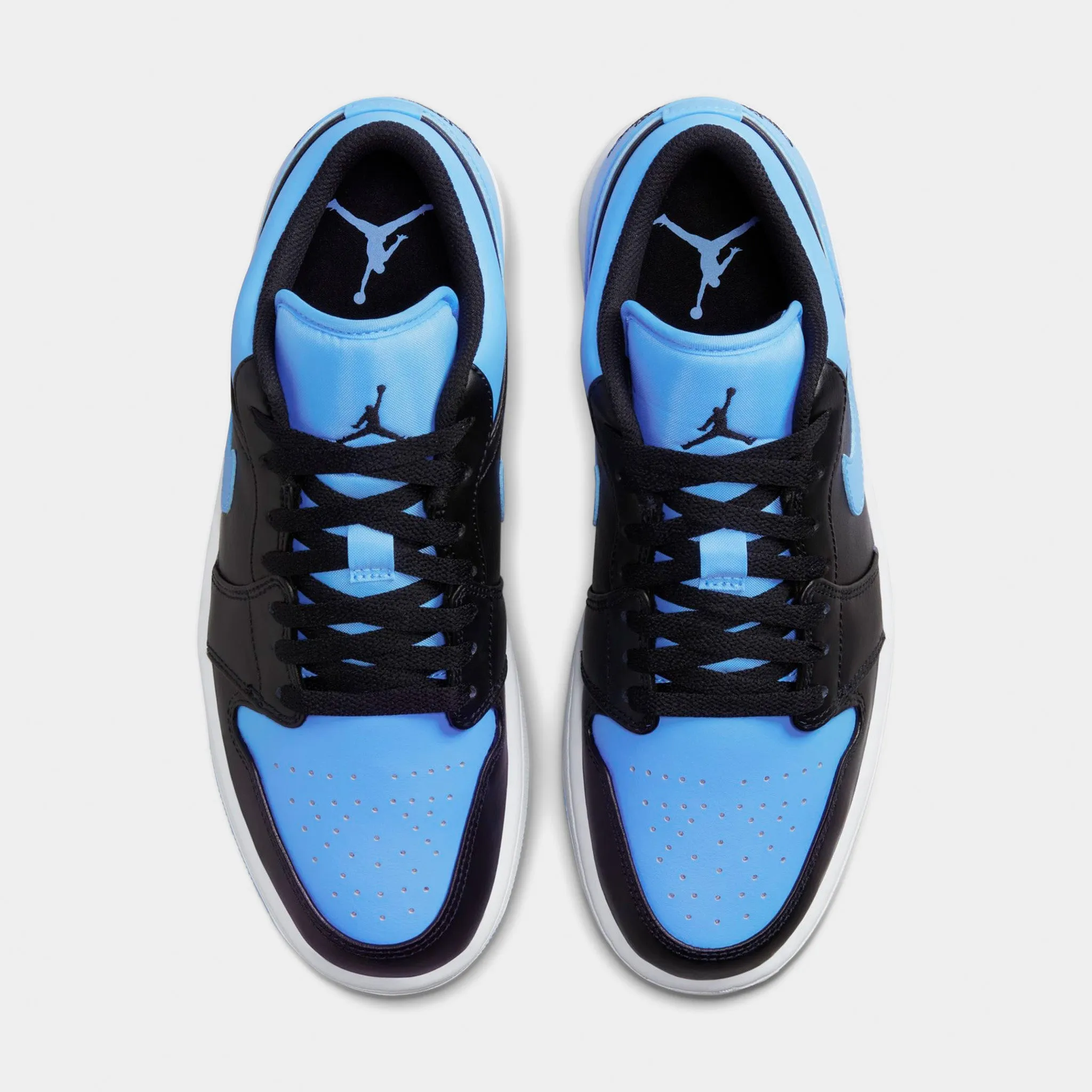 Jordan 1 Low Black / Black - University Blue