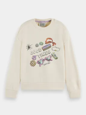 Kids - Loose-fit artwork sweatshirt