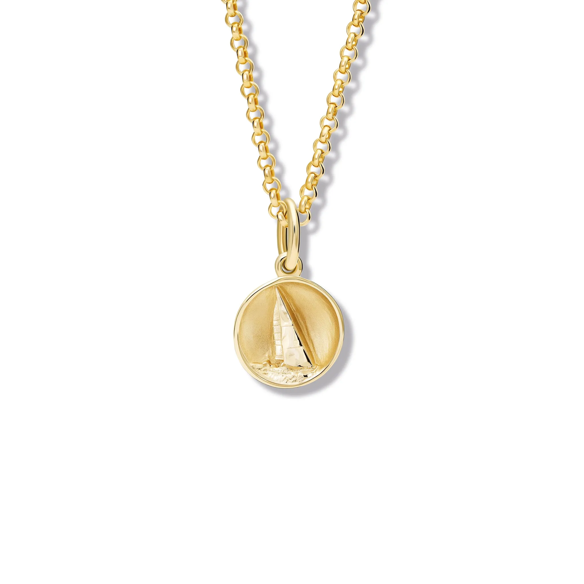 La Voile Necklace Pendant Yellow Gold