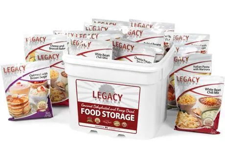 Legacy Breakfast, Lunch, and Dinner Bucket - 120 Servings