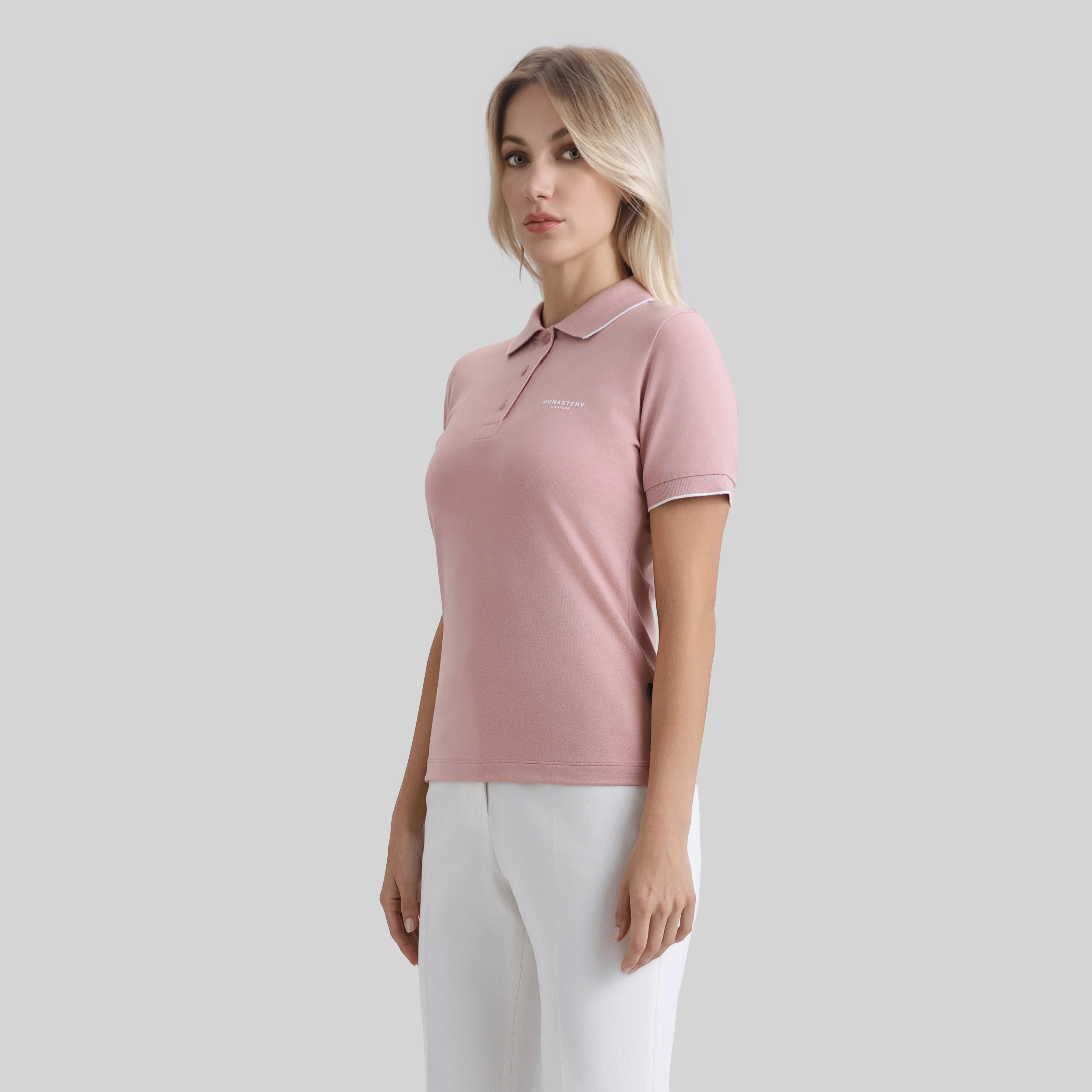 MATRA T-SHIRT WOMEN POLO BRIDAL ROSE