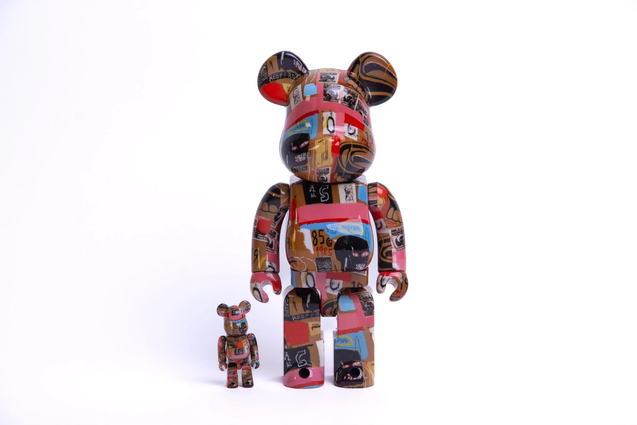 Medicom Toy Be@rbrick Andy Warhol x Basquiat #2 100% & 400% Set