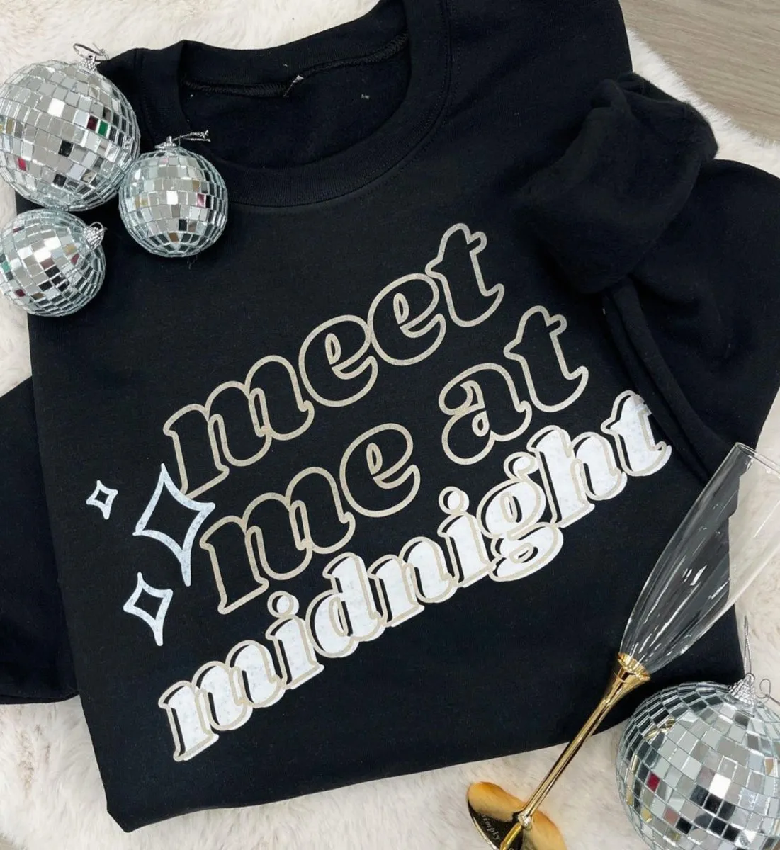 'Meet Me At Midnight' Crewneck Sweatshirt