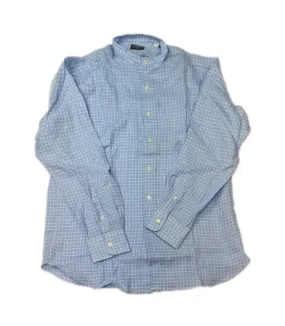 Mens Banded Collar Button Down