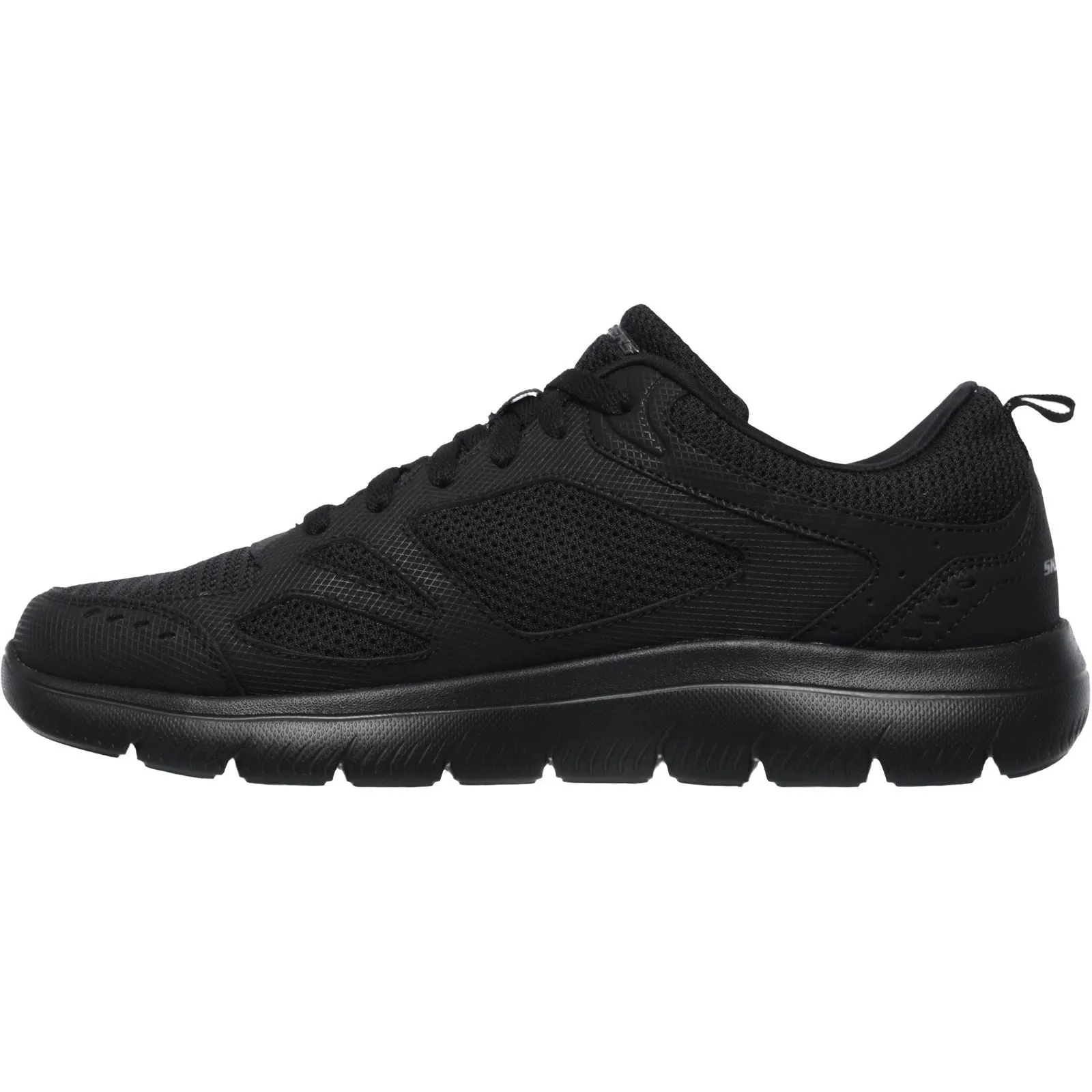 Men's Wide Fit Skechers 52812 Summits South Rim Sports Trainers - Black