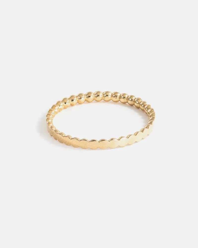 Mini Sphere Band in 14k Gold