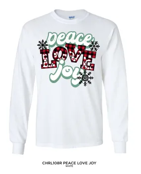 Missy Peace, Love, & Joy Long Sleeve Tee