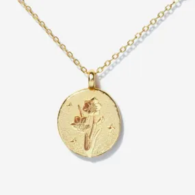 Narcissus Birth Flower Necklace - Dec