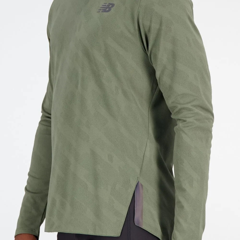 New Balance Men's Q Speed Jacquard Long Sleeve