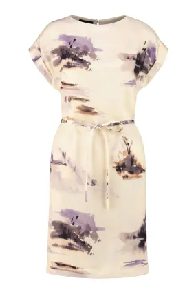 OBREGONIA AQUARELLE SILK DRESS