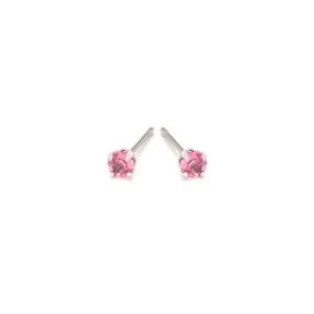 October Birthstone Stainless Steel Stud Earrings