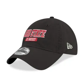 Ohio State Buckeyes Ice Hockey Black Adjustable Hat