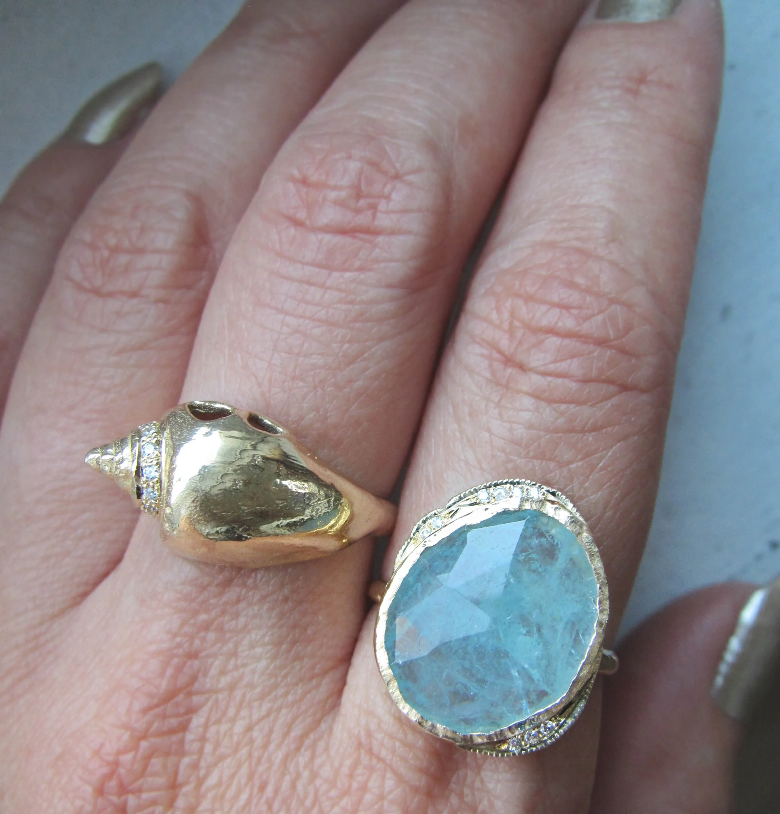 One-Of-A-Kind Aquamarine Hidden Cove Ring