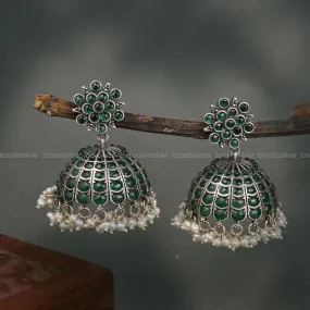 Oxidized Jhumka - 1080