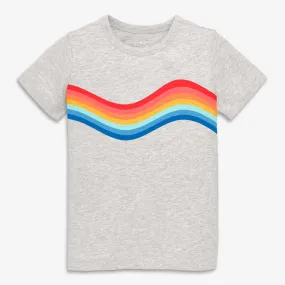 Rainbow wave tee