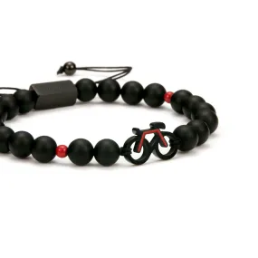 Ruby Bike Beaded Bracelet