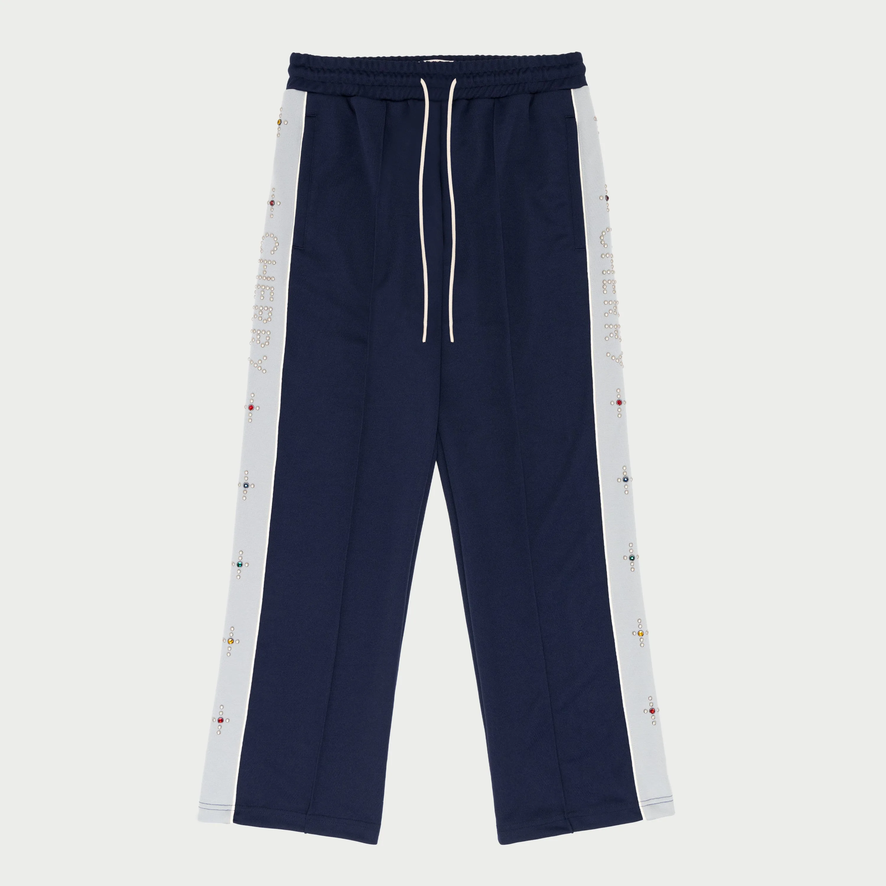 Studded Track Pants (Navy)