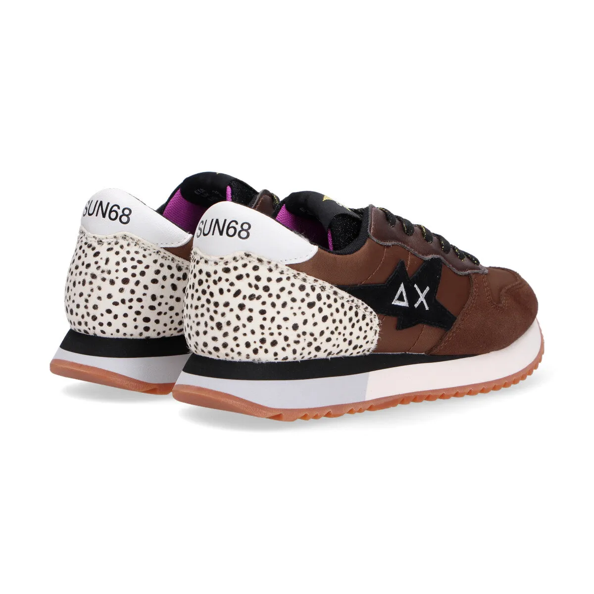 SUN68 sneaker Stargirl  Animal marrone