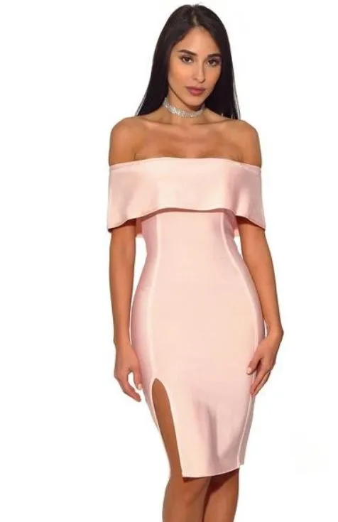 Sweet Nothings Pink Strapless Bandage Dress