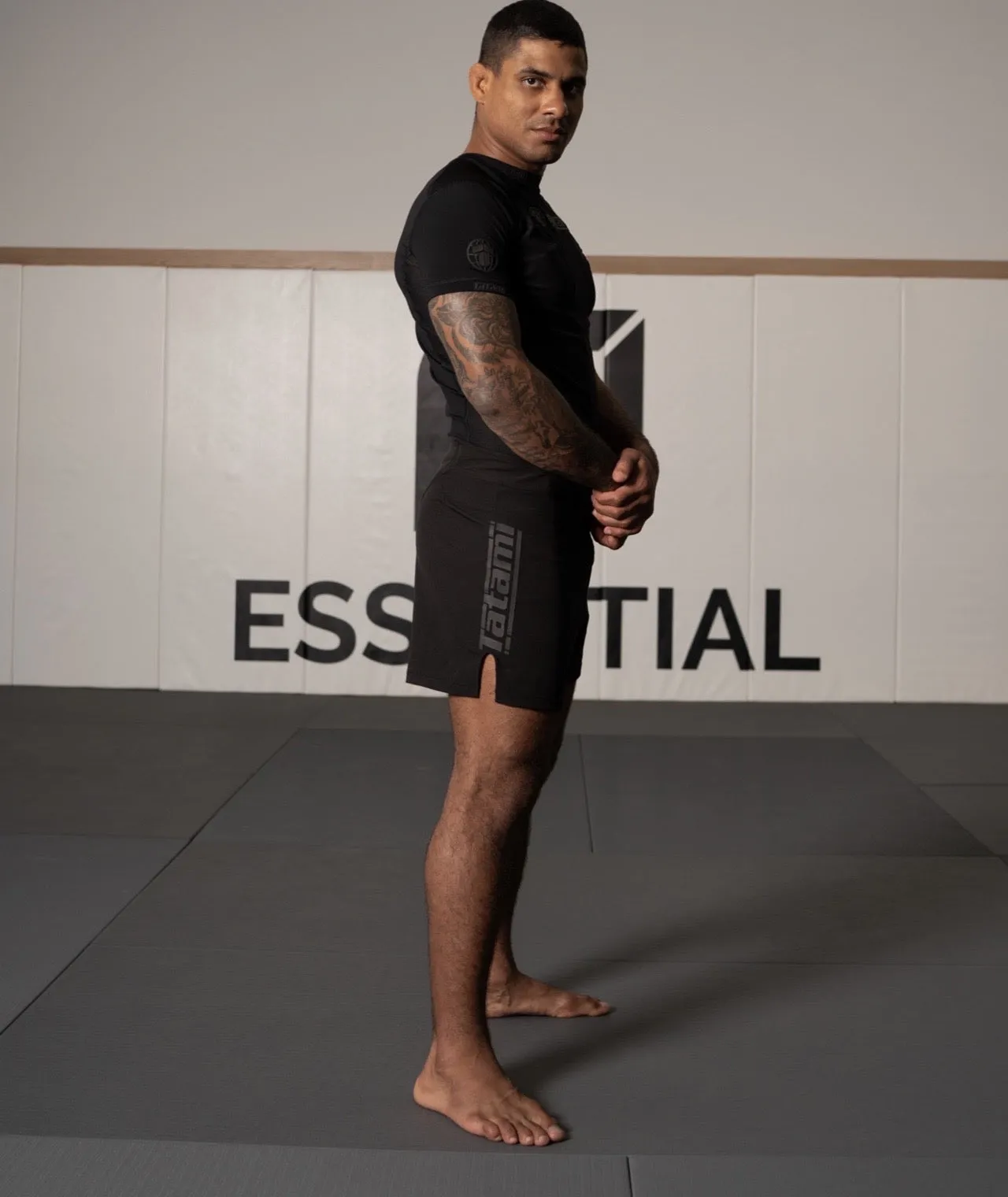 Tatami Pro Grappling Shorts - Black on Black