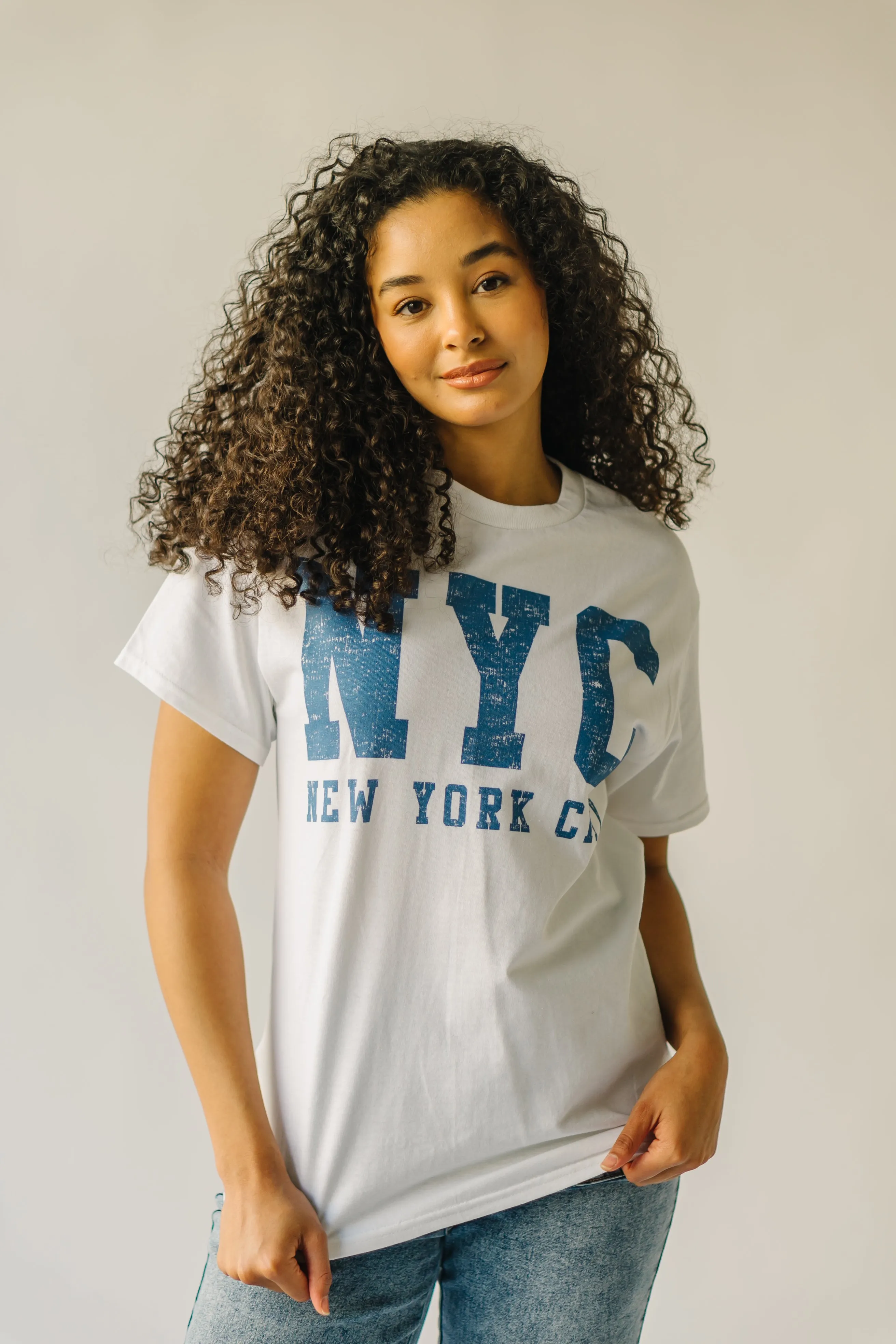 The City That Never Sleeps Graphic Tee in White