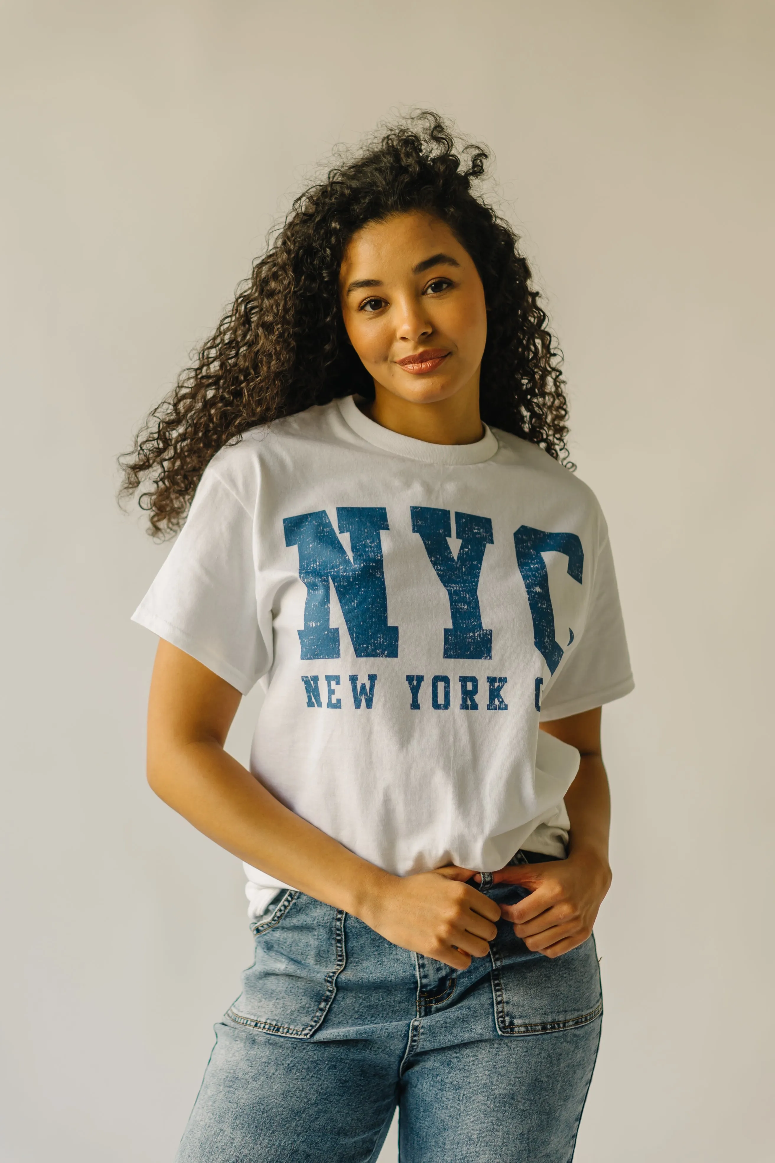 The City That Never Sleeps Graphic Tee in White