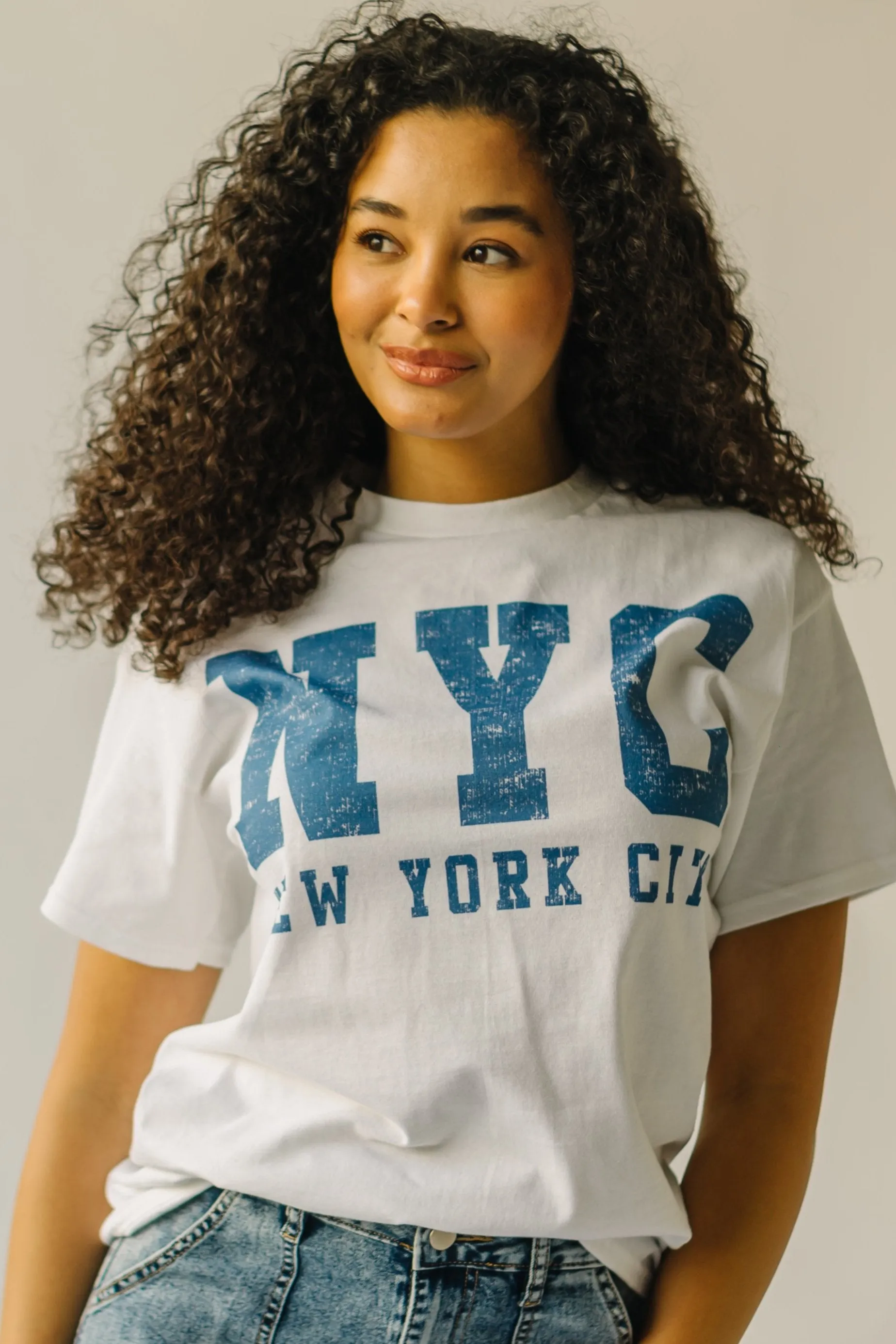 The City That Never Sleeps Graphic Tee in White