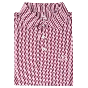 The Don't Mess | Performance Polo | The Don't Mess - Maroon/White