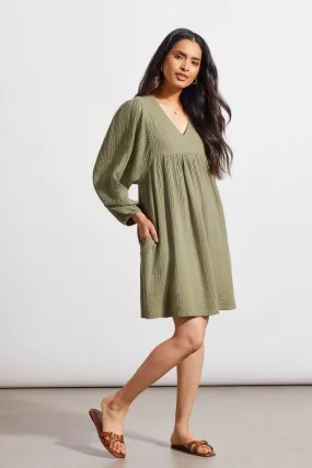 Tri 5344O Cotton Puff Sleeve Dress