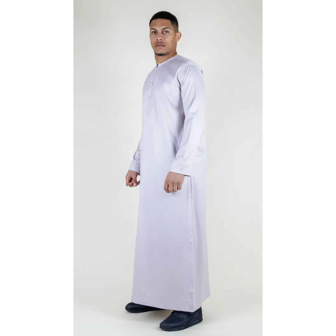 TT-002 - Men's Satin Emirati Thobe Islamic Clothing