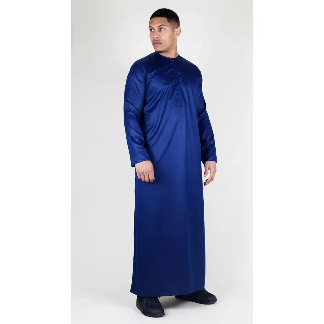 TT-002 - Men's Satin Emirati Thobe Islamic Clothing