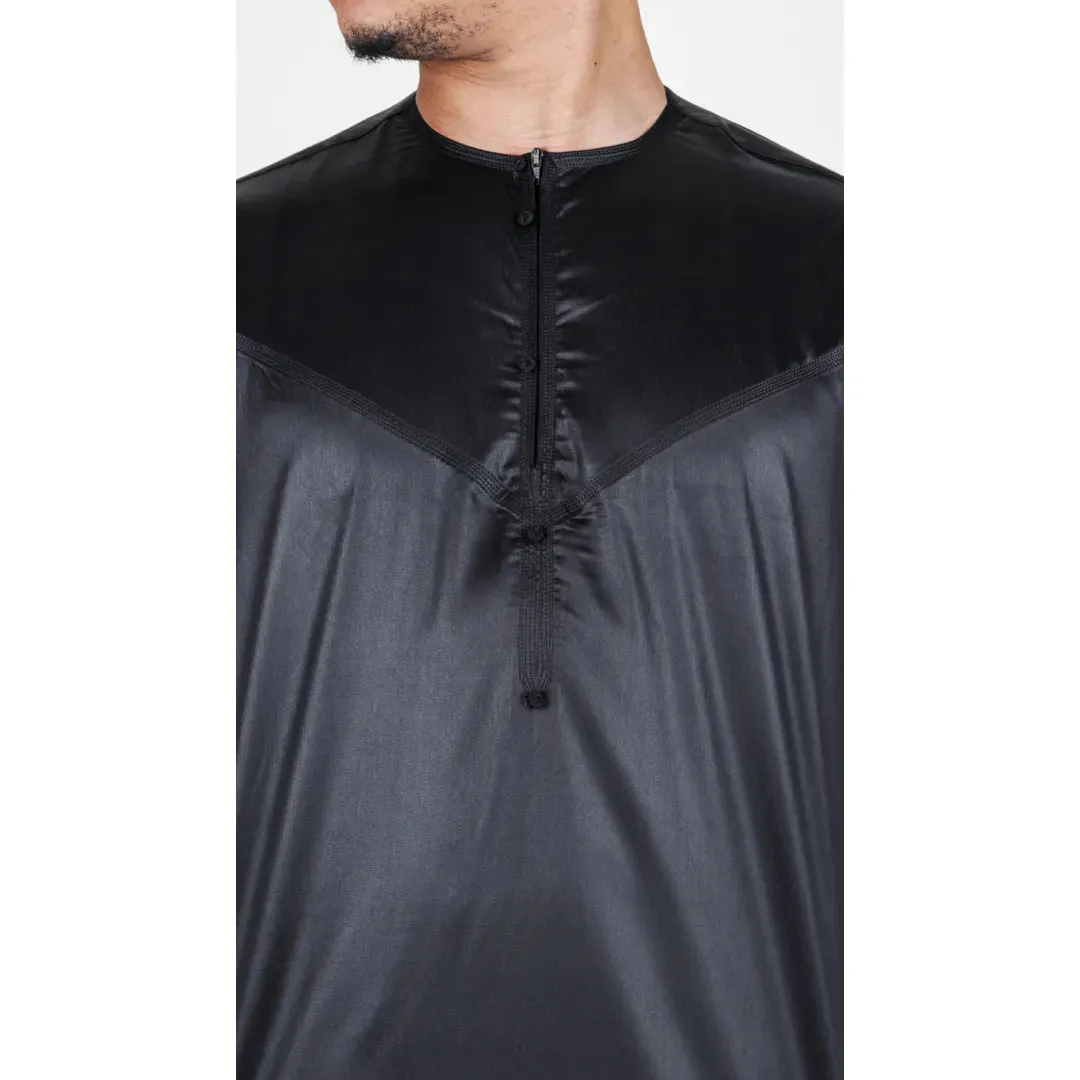 TT-002 - Men's Satin Emirati Thobe Islamic Clothing