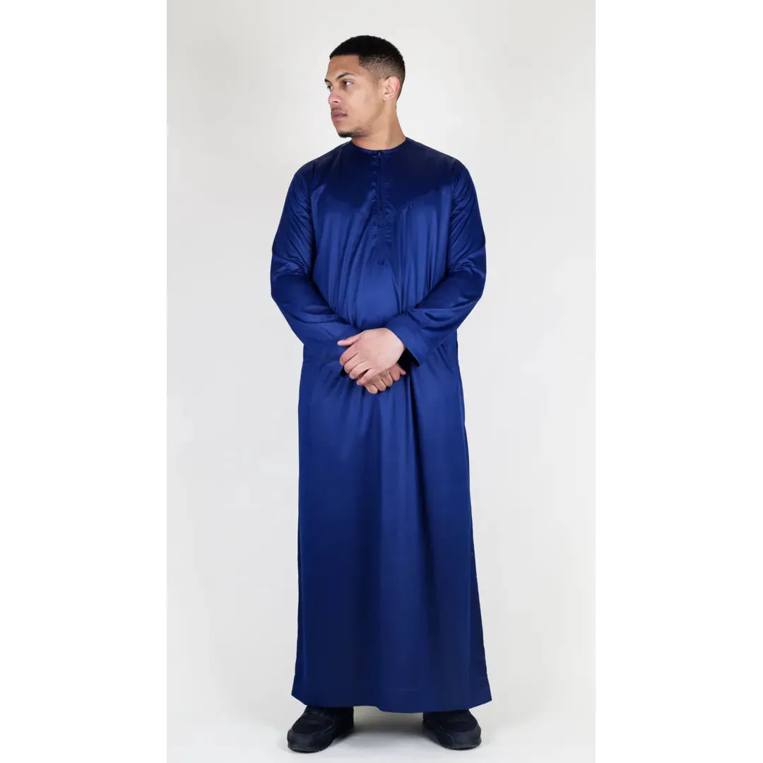 TT-002 - Men's Satin Emirati Thobe Islamic Clothing