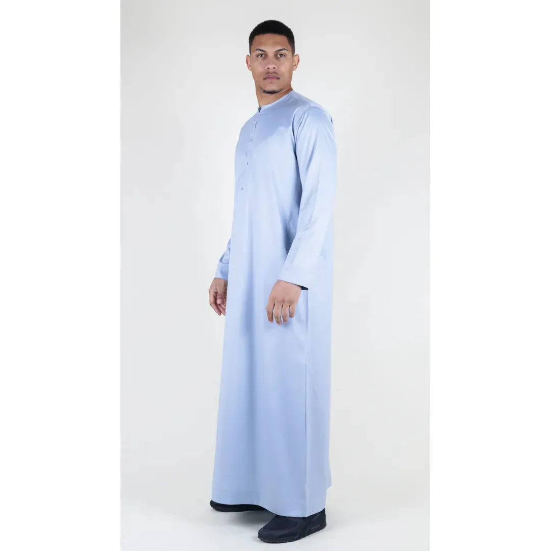 TT-002 - Men's Satin Emirati Thobe Islamic Clothing