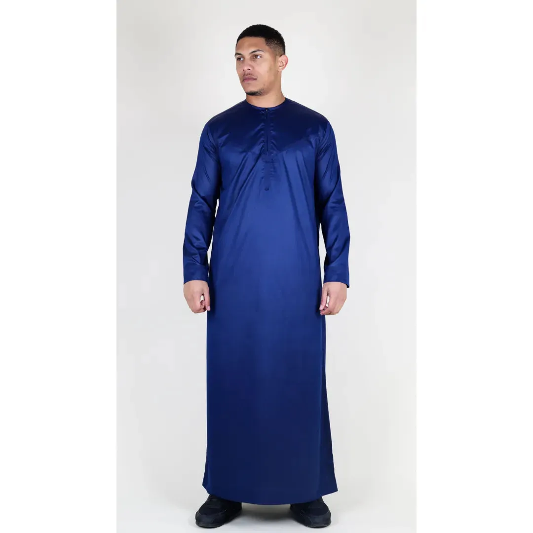 TT-002 - Men's Satin Emirati Thobe Islamic Clothing