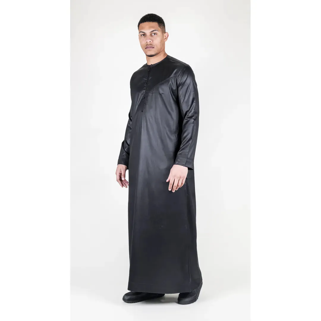 TT-002 - Men's Satin Emirati Thobe Islamic Clothing