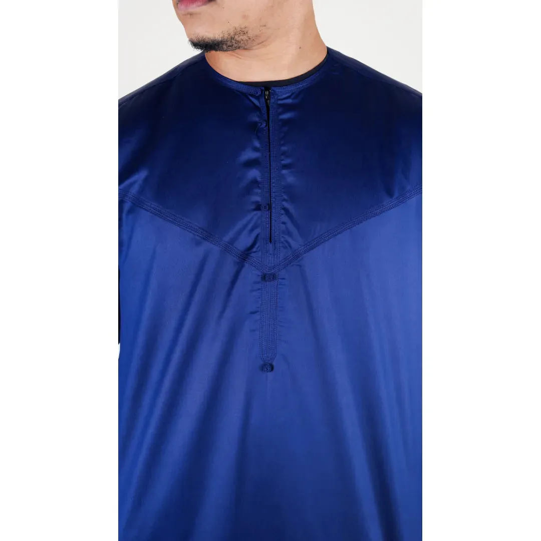 TT-002 - Men's Satin Emirati Thobe Islamic Clothing